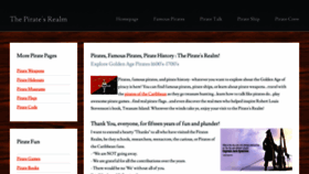 What Thepiratesrealm.com website looked like in 2019 (5 years ago)