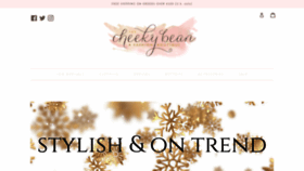 What Thecheekybean.com website looked like in 2019 (5 years ago)