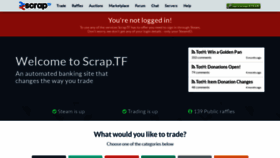 What Tf2scrap.com website looked like in 2019 (5 years ago)