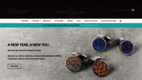 What Tateossian.com website looked like in 2019 (5 years ago)