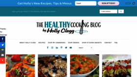 What Thehealthycookingblog.com website looked like in 2019 (5 years ago)