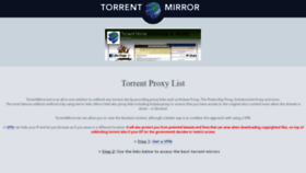 What Torrentmirror.net website looked like in 2019 (5 years ago)