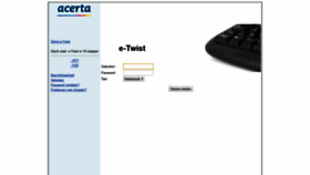 What Twist.acerta.be website looked like in 2019 (5 years ago)