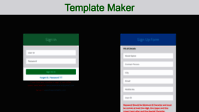 What Templatemaker.in website looked like in 2019 (5 years ago)