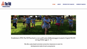 What Thehillpreschool.org website looked like in 2019 (5 years ago)