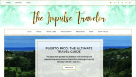 What Theimpulsetraveler.com website looked like in 2019 (5 years ago)