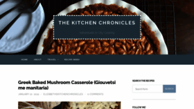 What Thekitchenchronicles.com website looked like in 2019 (7 years ago)
