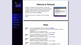 What Texstudio.org website looked like in 2019 (5 years ago)