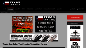 What Texasguntalk.com website looked like in 2019 (5 years ago)