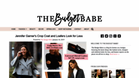 What Thebudgetbabe.com website looked like in 2019 (5 years ago)