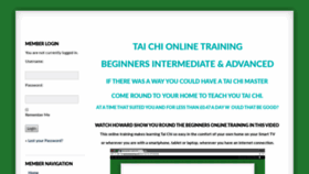 What Taichionlinetraining.com website looked like in 2019 (5 years ago)
