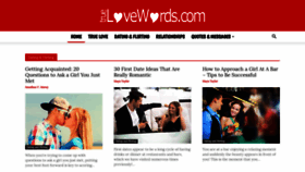 What Truelovewords.com website looked like in 2019 (5 years ago)