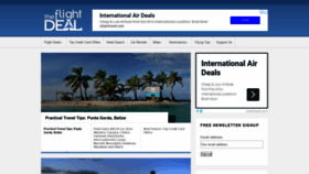 What Theflightdeal.com website looked like in 2019 (5 years ago)