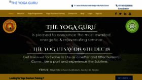 What Theyogaguru.com website looked like in 2019 (5 years ago)
