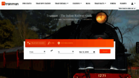 What Trainman.in website looked like in 2019 (5 years ago)
