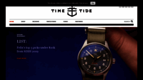 What Timeandtidewatches.com website looked like in 2019 (7 years ago)