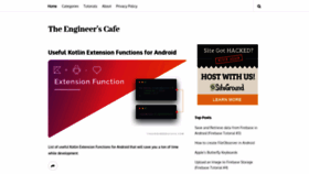 What Theengineerscafe.com website looked like in 2019 (5 years ago)