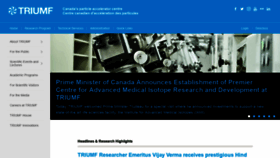 What Triumf.ca website looked like in 2019 (5 years ago)