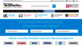 What Tiendacartucho.es website looked like in 2019 (5 years ago)