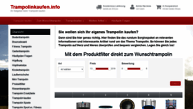 What Trampolinkaufen.info website looked like in 2019 (5 years ago)
