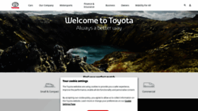 What Toyota.eu website looked like in 2019 (5 years ago)