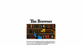 What Thebrowser.com website looked like in 2019 (5 years ago)