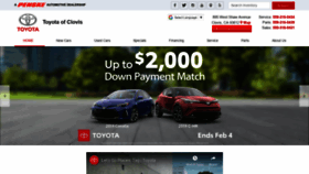 What Toyotaofclovis.com website looked like in 2019 (5 years ago)