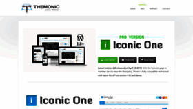 What Themonic.com website looked like in 2019 (5 years ago)