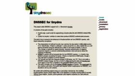 What Tinydnssec.org website looked like in 2019 (5 years ago)