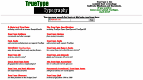 What Truetype-typography.com website looked like in 2019 (5 years ago)
