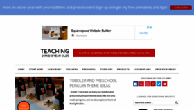 What Teaching2and3yearolds.com website looked like in 2019 (5 years ago)