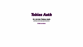 What Tobias.de website looked like in 2019 (5 years ago)