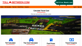 What Tollbetween.com website looked like in 2019 (5 years ago)