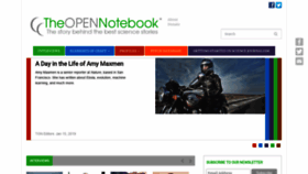 What Theopennotebook.com website looked like in 2019 (5 years ago)