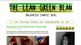 What Theleangreenbean.com website looked like in 2019 (5 years ago)