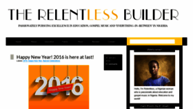 What Therelentlessbuilder.com website looked like in 2019 (5 years ago)