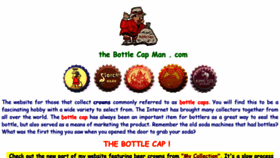 What Thebottlecapman.com website looked like in 2019 (5 years ago)