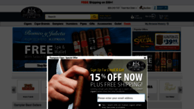 What Thompsoncigar.com website looked like in 2019 (5 years ago)