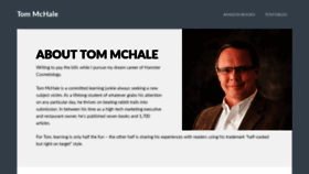 What Tom-mchale.com website looked like in 2019 (5 years ago)