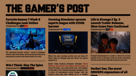What Thegamerspost.com website looked like in 2019 (5 years ago)