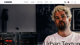 What Tcelectronic.com website looked like in 2019 (6 years ago)