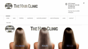 What Thehairclinic.com website looked like in 2019 (5 years ago)