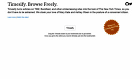 What Timesify.com website looked like in 2019 (5 years ago)
