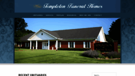 What Templetonfuneralhome.com website looked like in 2019 (5 years ago)