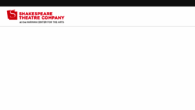 What Tickets.shakespearetheatre.org website looked like in 2019 (5 years ago)
