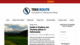 What Trekroute.com website looked like in 2019 (5 years ago)