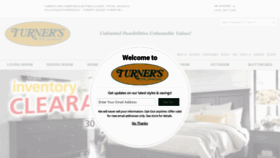 What Turnerfurniture.com website looked like in 2019 (5 years ago)