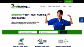 What Travelnursing.com website looked like in 2019 (5 years ago)
