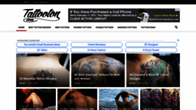 What Tattooton.com website looked like in 2019 (5 years ago)
