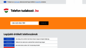 What Telefontudakozo.hu website looked like in 2019 (5 years ago)